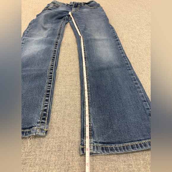 Wrangler 20X Jeans Boys Size 12 Slim Adjustable Waist Straight Leg Dk Denim 0076 - Picture 8 of 10